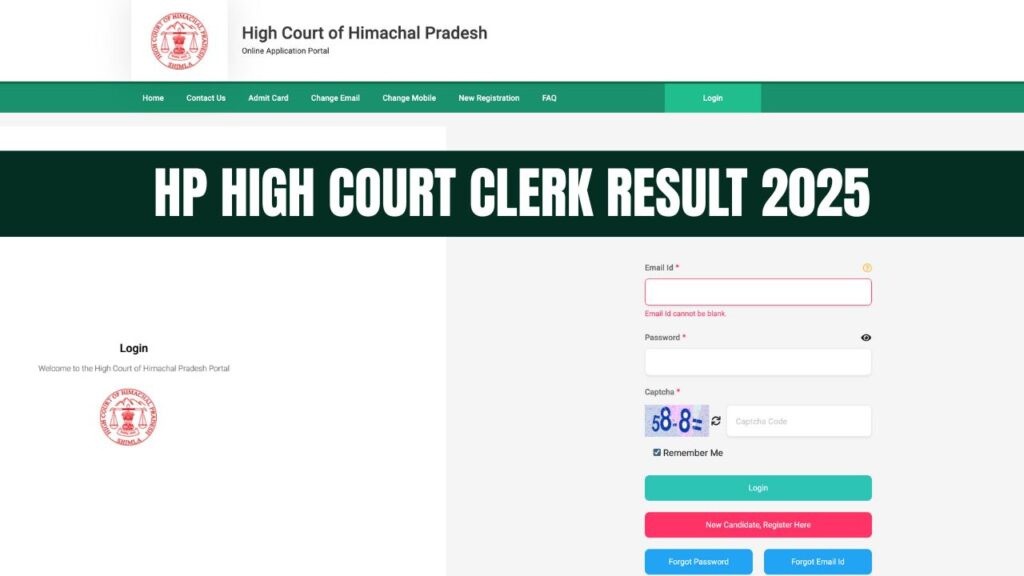 HP High Court Clerk Result 2025