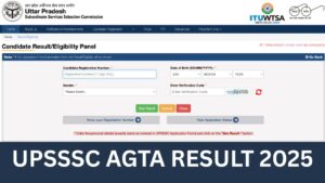 UPSSSC AGTA Result 2025, Cutoff, Scorecard, Merit List